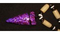 Magenta Dichroic Glass Arrowhead Necklace (SOLD)